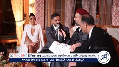 هانى فرحات ودنيا جمعة يحتفلان بعقد قرآنهما 