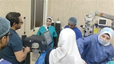 مستشفى رمد أسيوط تتسلم جهاز فاكو فيتركتومي لتفتيت المياة البيضاء بالليزر