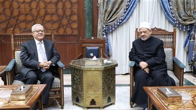 شيخ الأزهر يستقبل المستشار حنفي الجبالي رئيس مجلس النواب