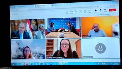 الزراعة تبحث مع منظمة التعاون الاقتصادي والتنمية آلية تنفيذ البرنامج القطرى لدعم الإصلاحات الهيكلية والسياسات (2022-2025) 