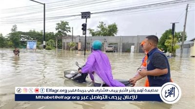 عاجل - شاهد.. فيضانات مرعبة تضرب تايلاند.. ومصرع شخص وتشريد الآلاف