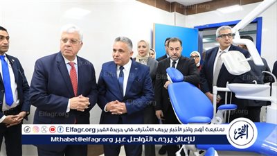 وزير التعليم العالي ومحافظ السويس ورئيس جامعةالسويس يفتتحو عددًا من المشروعات التعليمية 