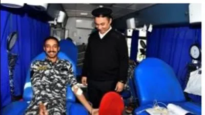 مديرية أمن المنوفية تنظم حملة للتبرع بالدم لصالح المرضى والمصابين