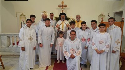 بطريرك الأقباط الكاثوليك يترأس قداس عيد الحبل بلا دنس بكنيستها بالإسكندرية ويحتفل بالمناولة الأولى 