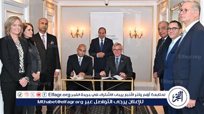 عاجل| السيسي يشهد مراسم توقيع عقد بين شركة 