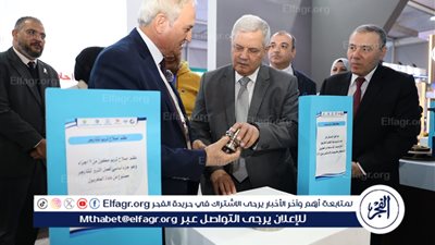  رئيس الشركة القابضة بجناح شركة مياه مطروح بالمعرض الدولي لتكنولوجيا المياه 