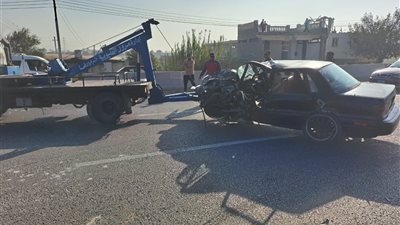 إصابة 9 أشخاص في حادث تصادم بالقليوبية (صور)