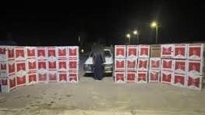ضبط عاطلين بحوزتهما 27 آلاف علبة سجائر مهربة جمركيًا بمطروح