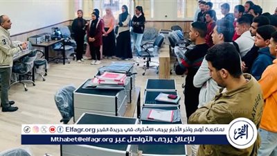 جولة داخل معامل الروبوتات وإنترنت الأشياء بكلية الحاسبات والذكاء الاصطناعي بمطروح