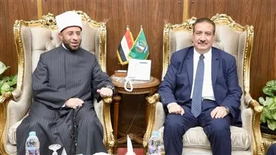 محافظ المنوفية يستقبل وزير الأوقاف في إطار تدشين مبادرة 