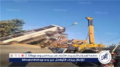 أصابه 11 عامل فى انقلاب أتوبيس خاص بمصنع جرجا بسوهاج