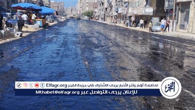 بنسبة 40%.. محافظ الإسكندرية يعلن استمرار أعمال رصف شارع الترعة المردومة (صور)