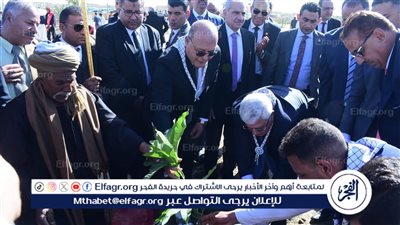 وزير التعليم العالي ورئيس جامعة سوهاج يشاركان بزراعة 60 شجرة مثمرة
