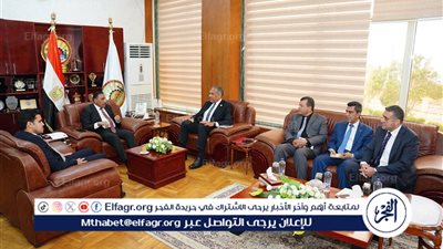 اللواء خالد شعيب يستقبل اللواء مجدي الوصيف السكرتير العام الجديد لمطروح