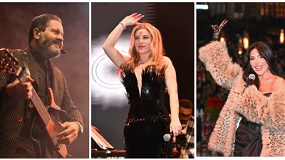 الصور الكاملة.. نيكول سابا وإدوارد ولولا جفان يتألقون فى أضخم حفلات رأس السنة ب 