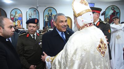 زيارة سكرتير عام محافظة مطروح لكنيسة السيدة العذراء