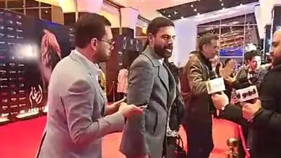 وصول أمير طعيمه لـ العرض الخاص لـ كليب تيجي نسيب 