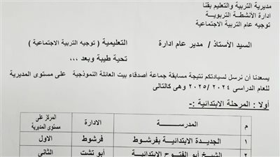 ننشر نتيجة مسابقة 