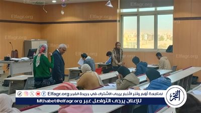 نائب رئيس جامعة أسيوط يتفقد امتحانات الفصل الدراسي الأول بكليات الجامعة 