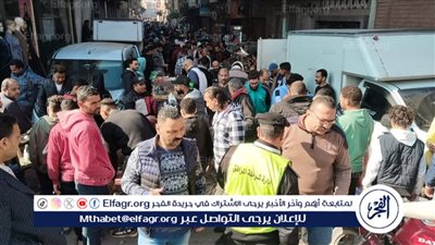 حملة مكبرة لرفع تعديات الباعة الجائلين في شوارع غرب المنصوره..صور 