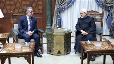 شيخ الأزهر يستقبل الدكتور خالد العناني وزير السياحة والآثار السابق