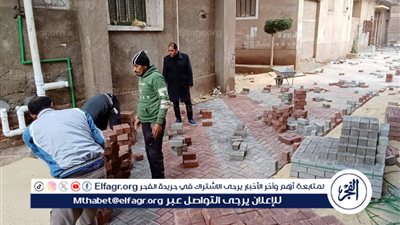 رئيس مركز أجا: استكمال تركيب بلاط الإنترلوك بالأرصفة بالشوارع التي تم رصفها بالمدينة 