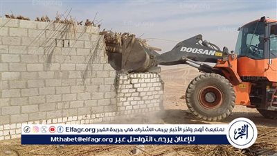 إزالة تعدٍ على 2000 فدان خلال حملات على أراضٍ بالظهير الصحراوى الغربى بالمنيا