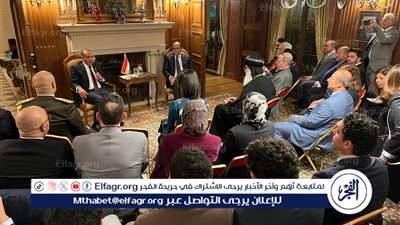 وزير الخارجية يلتقي الجالية المصرية في بلجيكا ولوكسمبورج