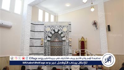 محافظ المنيا يفتتح مسجد النور بأرض سلطان ويؤدي صلاة الجمعة