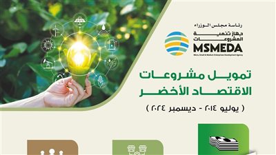 جهاز تنمية المشروعات يوفر تمويلات بـ 1.3 مليار جنيه لمشاريع الاقتصاد الأخضر