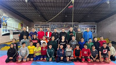 وكيل الشئون الرياضة يتابع مركز براعم وناشئين المصارعه بمشروع البطل الأوليمبى بالدقهلية 