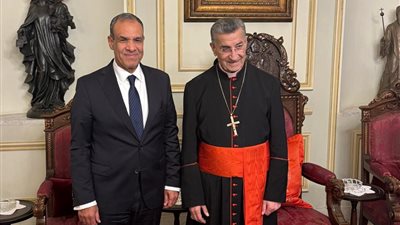 وزير الخارجية والهجرة يلتقي البطريرك الماروني