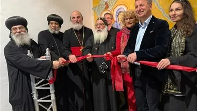 افتتاح المسار الرقمي للعائلة المقدسة بالدير القبطي بهوكستر