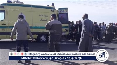 مصرع وأصابة 18 بحادث إنقلاب سيارة أجرة بطريق بحيرة قارون بالفيوم 