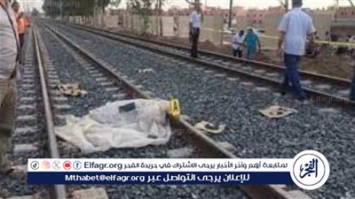 على شريط القطار، جثة مجهولة الهوية في المنيا