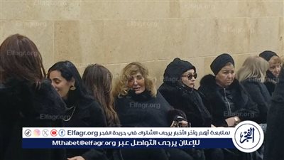  سهير رمزي تساند شهيرة فى عزاء شقيقها