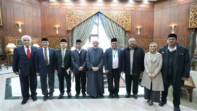 شيخ الأزهر يستقبل وفد هيئة الزكاة الإندونيسية بمقر المشيخة