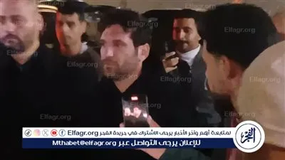 وصول عائلة سمير غانم إلى عزاء سيد السبكي بمسجد الشرطة