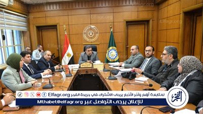 اجتماع لمحافظ الدقهلية لمناقشة مشروع تحديث الاحوزة العمرانية لـ 27 قرية ببلقاس في اطار مشروع تحديث المخططات الاستراتيجية 