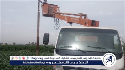 تركيب كشافات جديدة لرفع كفاءة منظومة الإنارة بقرى مركز البداري بأسيوط 