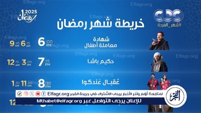 تعرف على الخريطه الدرامية لقناة سي بي سي |رمضان 2025