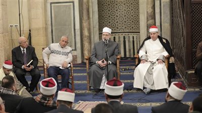 وكيل الأزهر يلقي أول درس للتروايح بالجامع الأزهر 