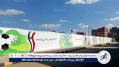أجا تتجمل...طلاء ودهانات ورسومات الأسوار لتحسين الصورة الجمالية في شوارع الدقهلية 