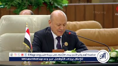 رئيس مجلس القيادة الرئاسي اليمني: نؤكد دعمنا للشعب الفلسطيني ونرفض التهجير 