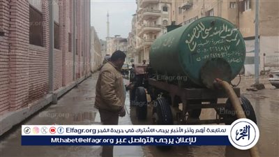 كسح وشفط مياه الأمطار من شوارع الدقهلية..صور