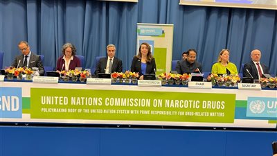 غادة والي تفتتح اجتماعات اللجنة الدولية للرقابة على المخدرات بفيينا