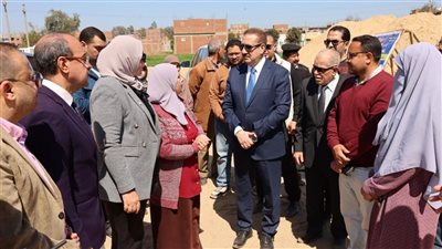 باستثمارات 88 مليون جنية محافظ المنوفية يتابع إنشاءات مدرسة العقيد بحري أحمد شاكر للمكفوفين