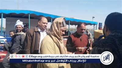 رئيس مركز صدفا بأسيوط يتفقد سير العمل بمشروع العبارات النهرية بقرية مجريس