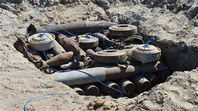 مسام يتلف 2427 قطعة من مخلفات الحرب غير المنفجرة في أبين