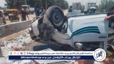 إصابة 11 طفلة في انقلاب سيارة ربع نقل بالإسماعيلية